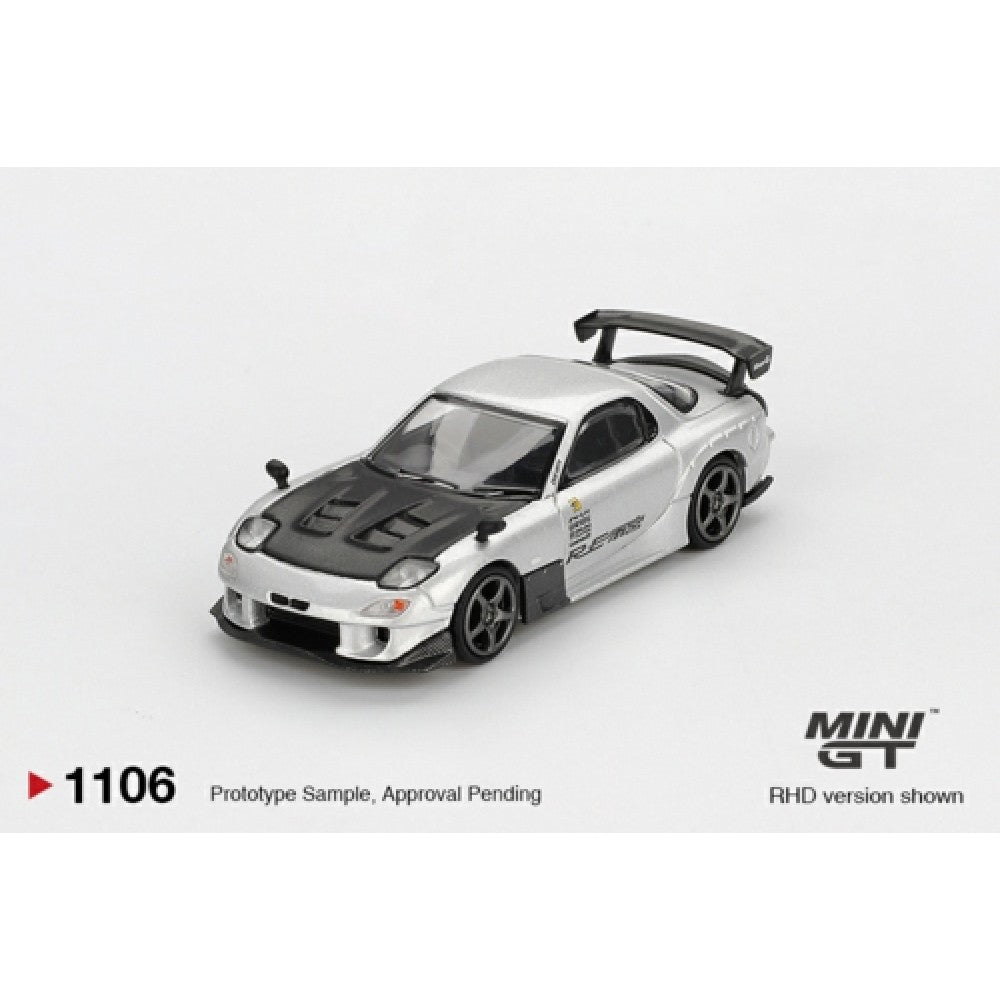 1/64 MAZDA RX-7 RE-AMEMIYA SILVER METALLIC  - MGT01106