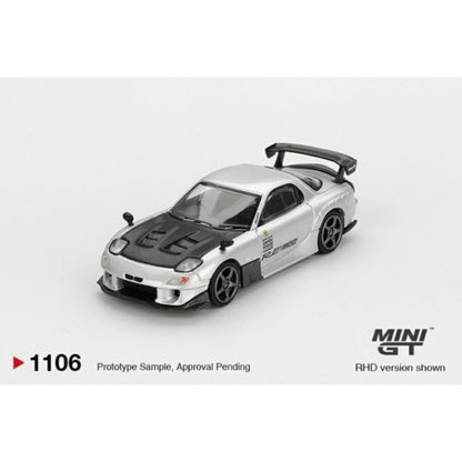 1/64 MAZDA RX-7 RE-AMEMIYA SILVER METALLIC  - MGT01106