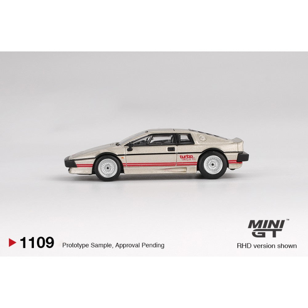 1/64  LOTUS ESPRIT TURBO METALLIC SILVER - Mini GT - MGT01109