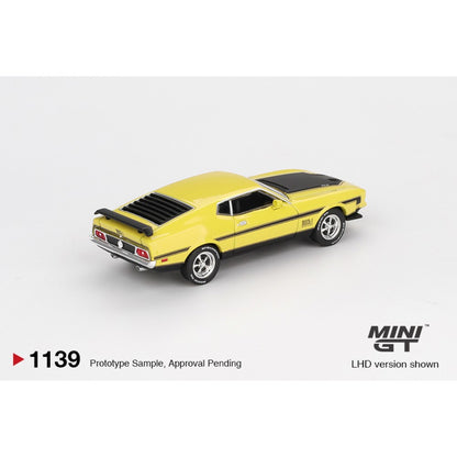 1/64 FORD MUSTANG MACH 1 GRABBER YELLOW - MGT01139