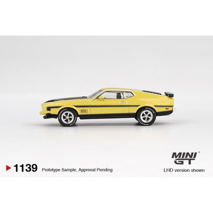 1/64 FORD MUSTANG MACH 1 GRABBER YELLOW - MGT01139