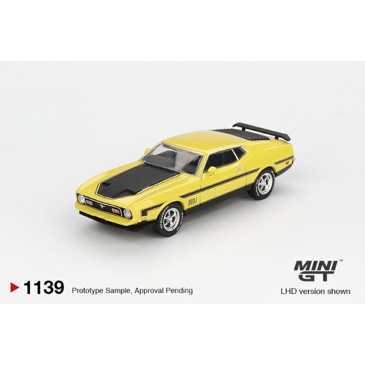 1/64 FORD MUSTANG MACH 1 GRABBER YELLOW - MGT01139