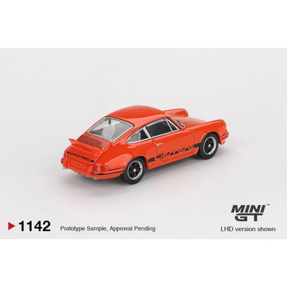 1/64 PORSCHE 911 CARRERA RS 2.7 TANGERINE WITH BLACK LIVERY  - MGT01142