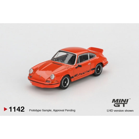 1/64 PORSCHE 911 CARRERA RS 2.7 TANGERINE WITH BLACK LIVERY  - MGT01142