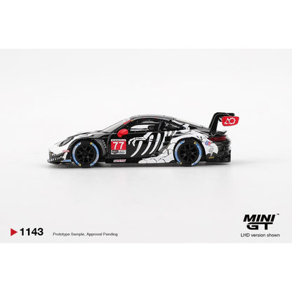 1/64 Porsche 911 GT3 R #77 AO Racing  2025 IMSA  Petit Le Mans  - MGT01143