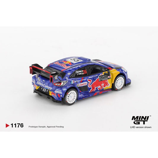 1/64 FORD PUMA RALLY1 NO.55 M.SPORT FORD WRT 2025 RALLY MONTE-CARLO - MiniGT - MGT01176