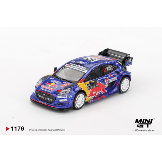 1/64 FORD PUMA RALLY1 NO.55 M.SPORT FORD WRT 2025 RALLY MONTE-CARLO - MiniGT - MGT01176