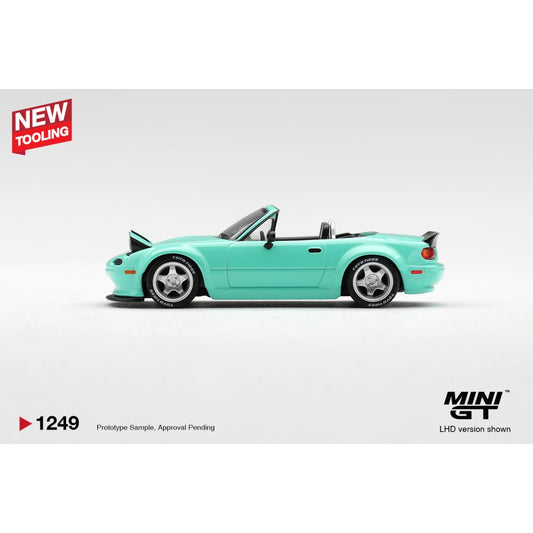 1/64  MAZDA MX-5 (NA) PANDEM MINT GREEN - Mini GT - MGT01249