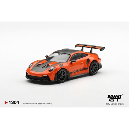 1/64 PORSCHE 911 (992) GT3 RS WEISSACH PACKAGE GULF ORANGE - Mini GT - MGT01304