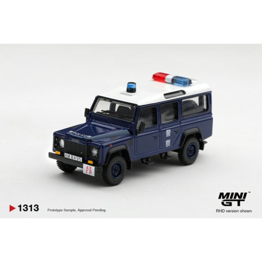 1/64 LAND ROVER DEFENDER 110 ROYAL HK POLICE TAI PO DISTRICT (RHD) HK EXCLUSIVE BLISTER PACKAGING - Mini GT - MGT01313  ***Pre Order***