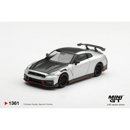 1/64 NISSAN GT-R NISMO 2024 SILVER - Mini GT - MGT01361