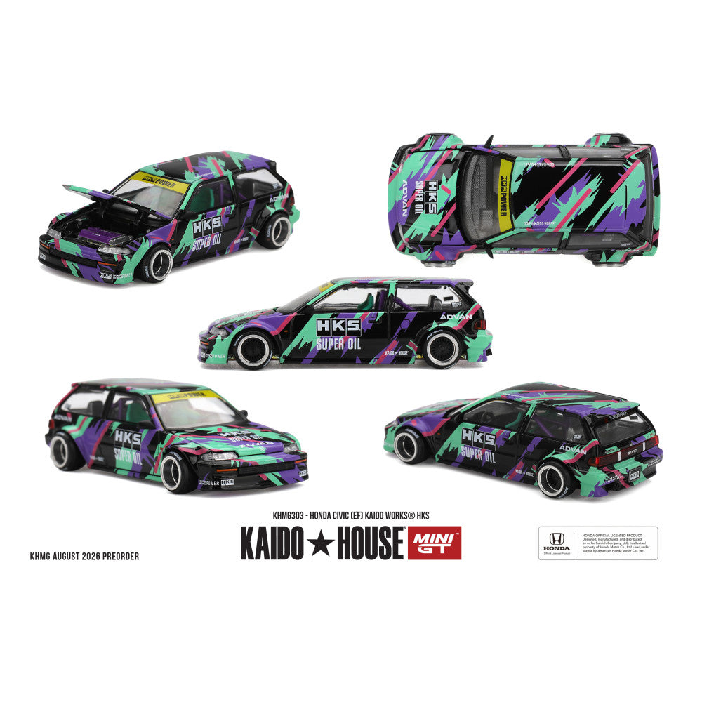 1/64 HONDA CIVIC (EF) KAIDO WORKS HKS - Kaido House - MGTKHMG303