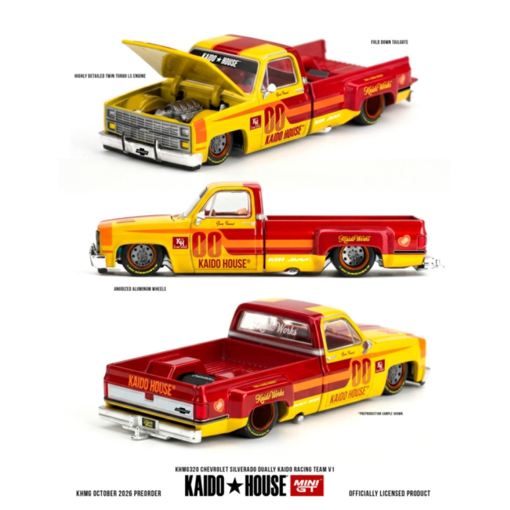 1/64 CHEVROLET SILVERADO DUALLY KAIDO RACING TEAM V1 - Kaido House - MGTKHMG320 *** Pre Order ***