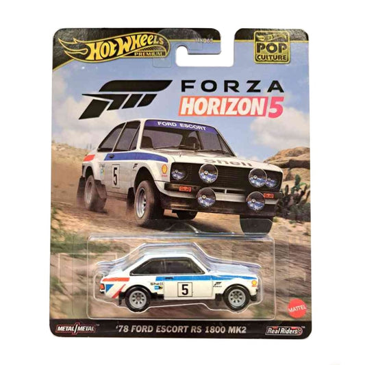 1/64 HOT WHEELS POP CULTURE 2023 FORZA HORIZON 5 '78 FORD ESCORT RS 1800 MK2 HKC23