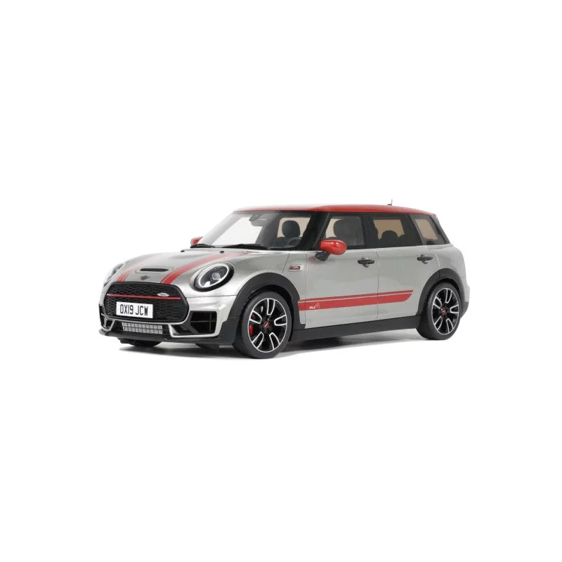 1/18 2021 Mini Clubman (F54) JCW Melting Silver III, silver/red  - Otto Models - OTT1106