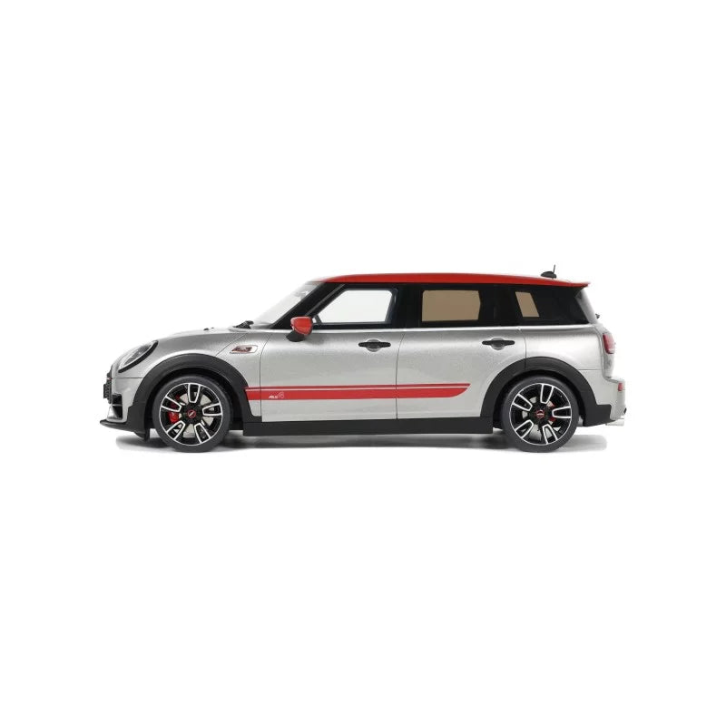 1/18 2021 Mini Clubman (F54) JCW Melting Silver III, silver/red  - Otto Models - OTT1106