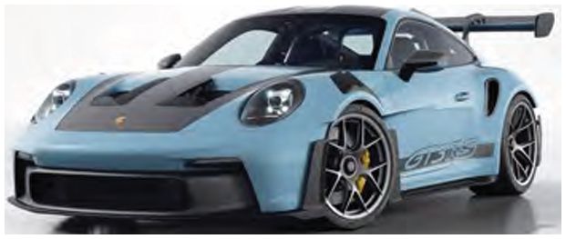 1/18 - PORSCHE - 911 992 GT3 RS COUPE WEISSACH PACKAGE 2022 - LIGHT BLUE BLACK - 187367