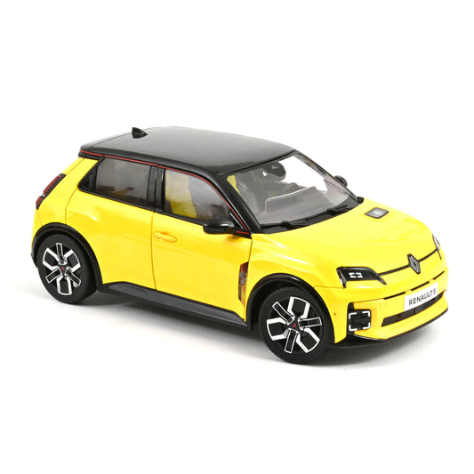 1/18 2024 Renault 5 E-Tech - Pop Yellow and Black - 185500 - Norev