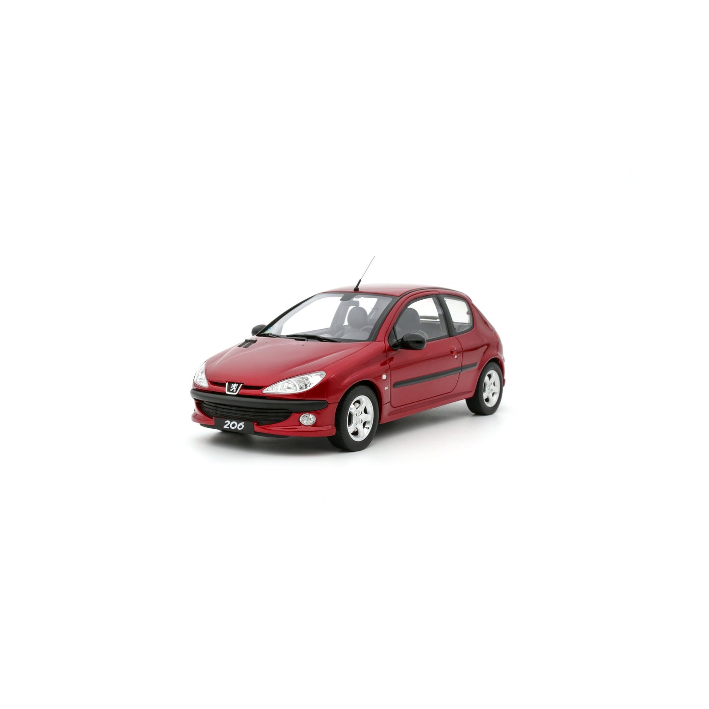 1/18 Peugeot 206 S16 Rouge Lucifer EKQ 1999 - Otto Models - OT1039