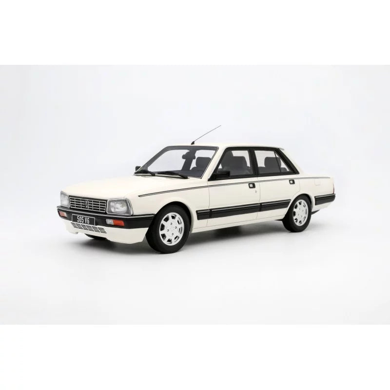 1/18 1989 Peugeot 505 V6, Blanc Meije - Otto Models - OTT1108