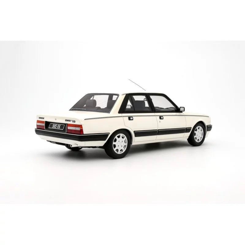 1/18 1989 Peugeot 505 V6, Blanc Meije - Otto Models - OTT1108