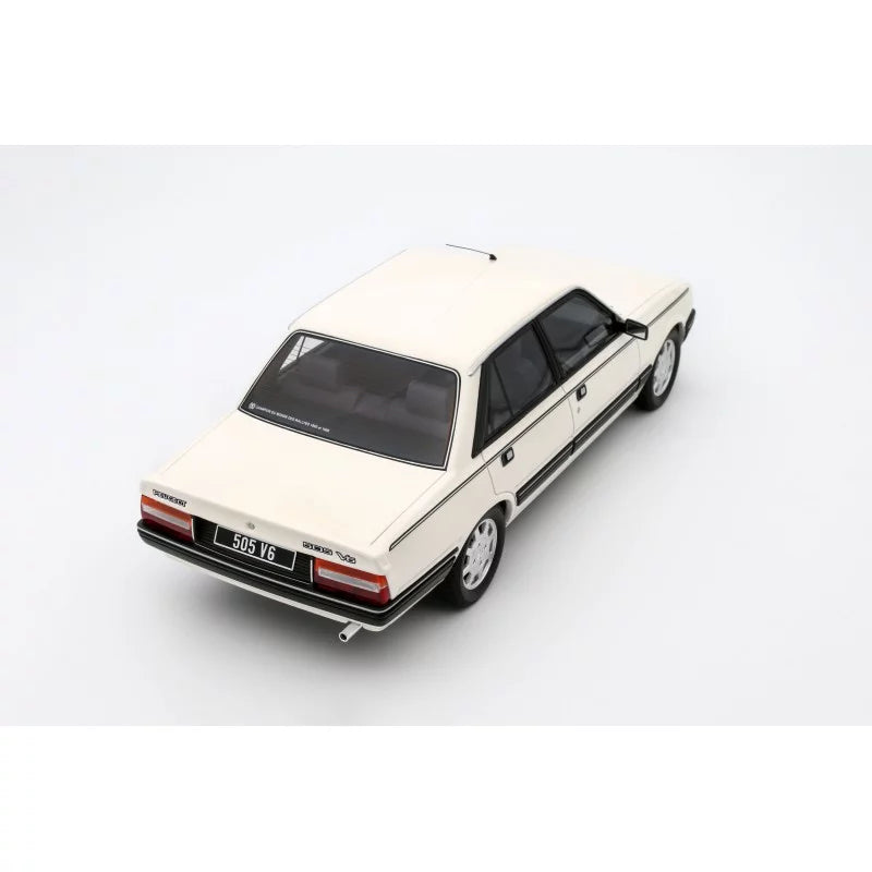 1/18 1989 Peugeot 505 V6, Blanc Meije - Otto Models - OTT1108