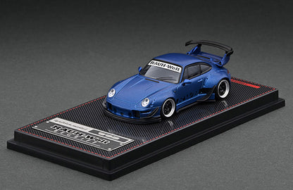 1/64 Porsche RWB 993, matt blue metallic - Ignition Models - IG2150