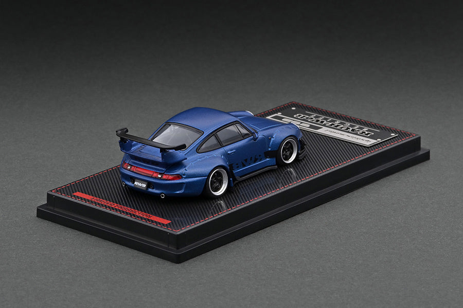 1/64 Porsche RWB 993, matt blue metallic - Ignition Models - IG2150