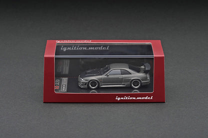 1/64 Nissan Nismo R33 GT-R 400R, titanium grey - Ignition Models - IG2507