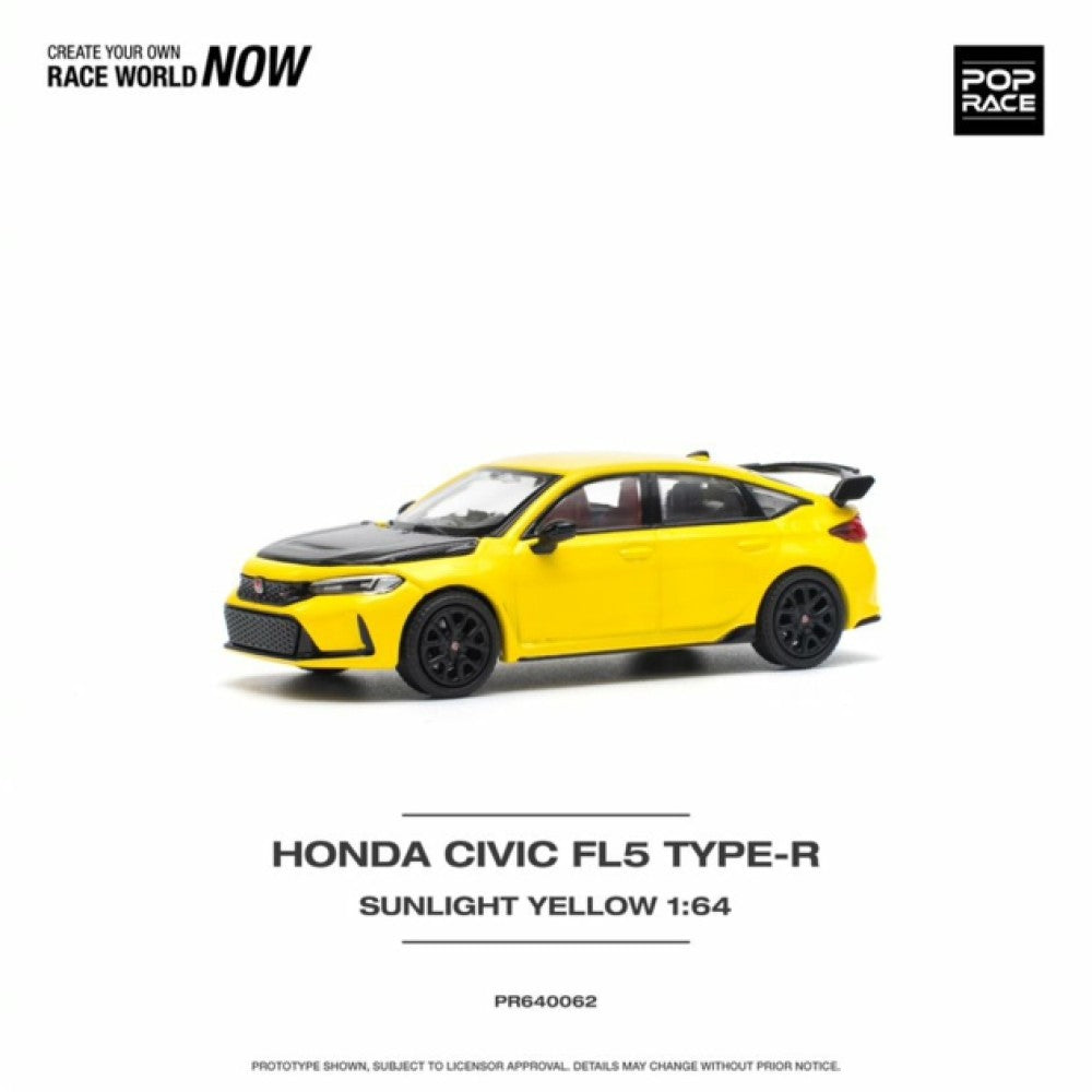 1/64 HONDA CIVIC FL5 TYPE-R SUNLIGHT YELLOW - PR640062