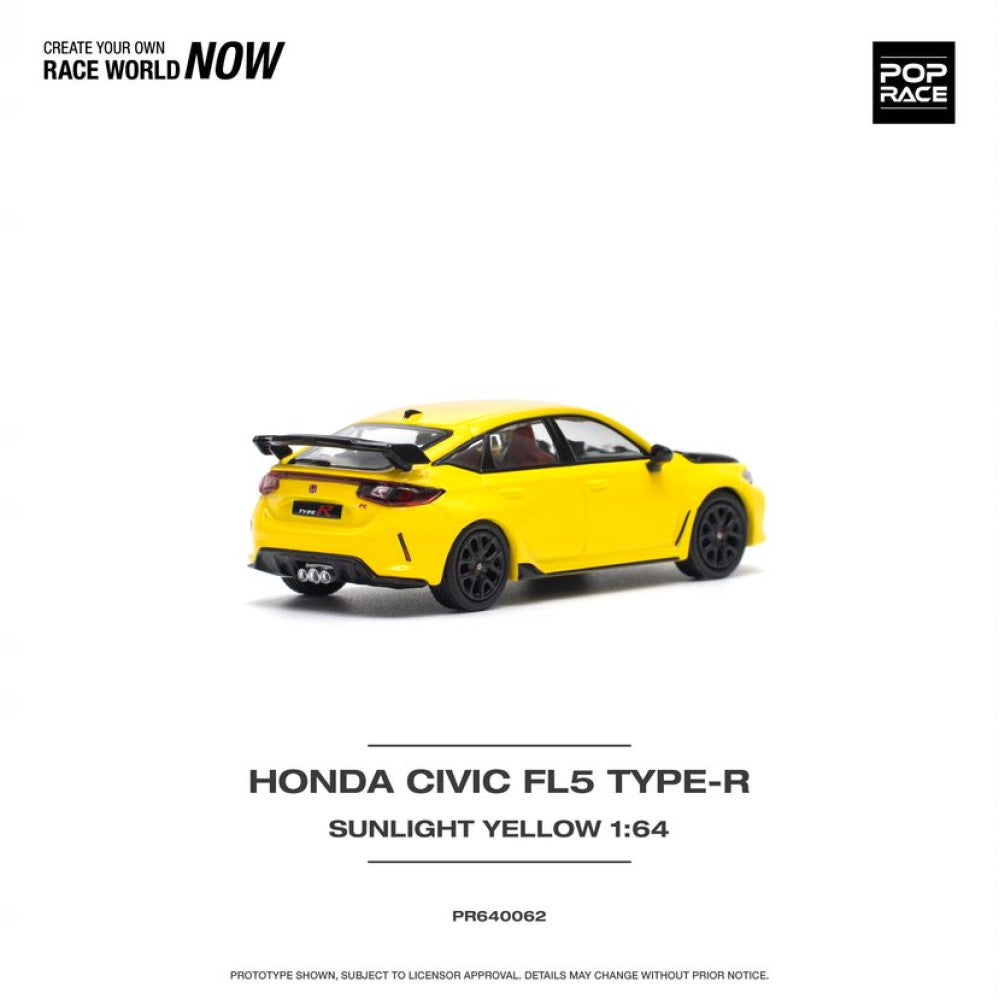 1/64 HONDA CIVIC FL5 TYPE-R SUNLIGHT YELLOW - PR640062