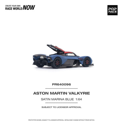 1/64 ASTON MARTIN VALKYRIE SATIN MARINA BLUE - PR640096