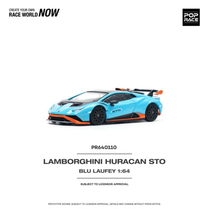 1/64 LAMBORGHINI HURACAN STO BLU LAUFEY/ARANCIO XANTO - PR640110