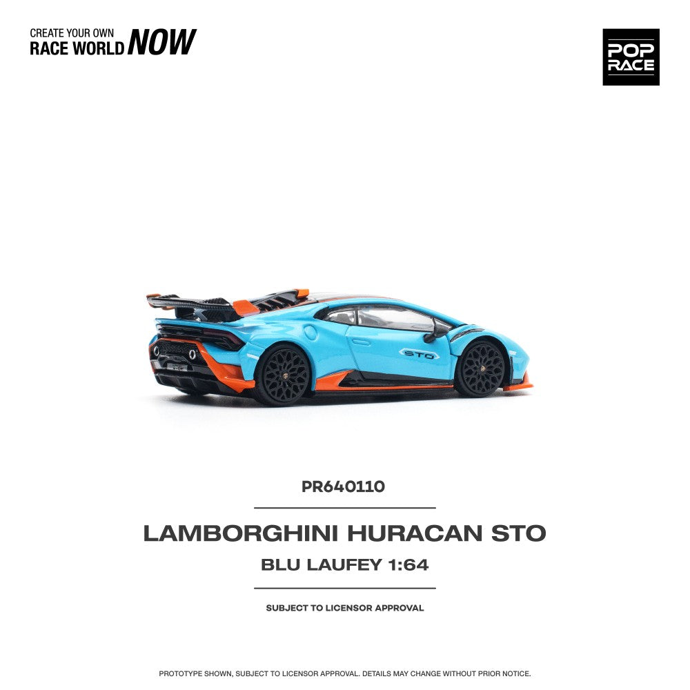 1/64 LAMBORGHINI HURACAN STO BLU LAUFEY/ARANCIO XANTO - PR640110