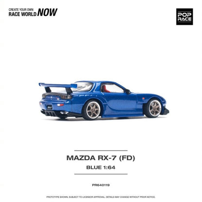 1/64 - MAZDA RX-7 (FD3S) RE-AMEMIYA WIDEBODY METALLIC BLUE - PR640119