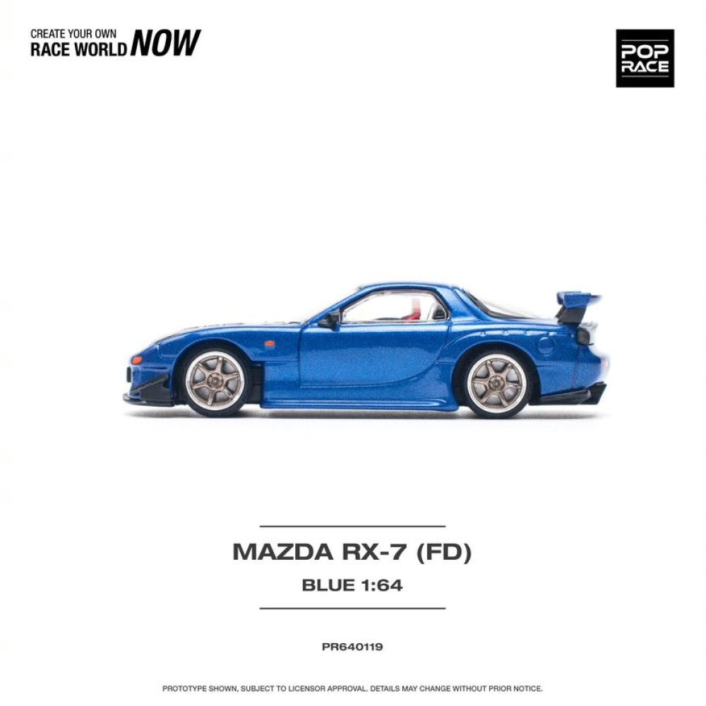 1/64 - MAZDA RX-7 (FD3S) RE-AMEMIYA WIDEBODY METALLIC BLUE - PR640119