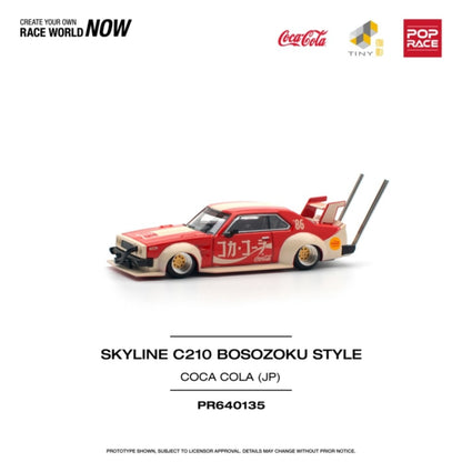 1/64 SKYLINE C210 KAIDO RACER (BOSOZOKU STYLE) COCA COLA JP - PR640135