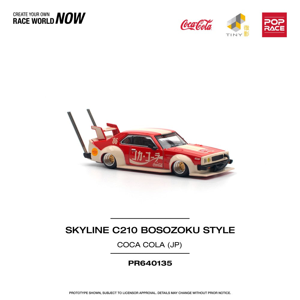 1/64 SKYLINE C210 KAIDO RACER (BOSOZOKU STYLE) COCA COLA JP - PR640135