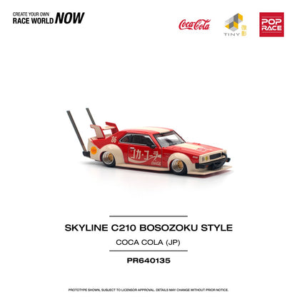 1/64 SKYLINE C210 KAIDO RACER (BOSOZOKU STYLE) COCA COLA JP - PR640135