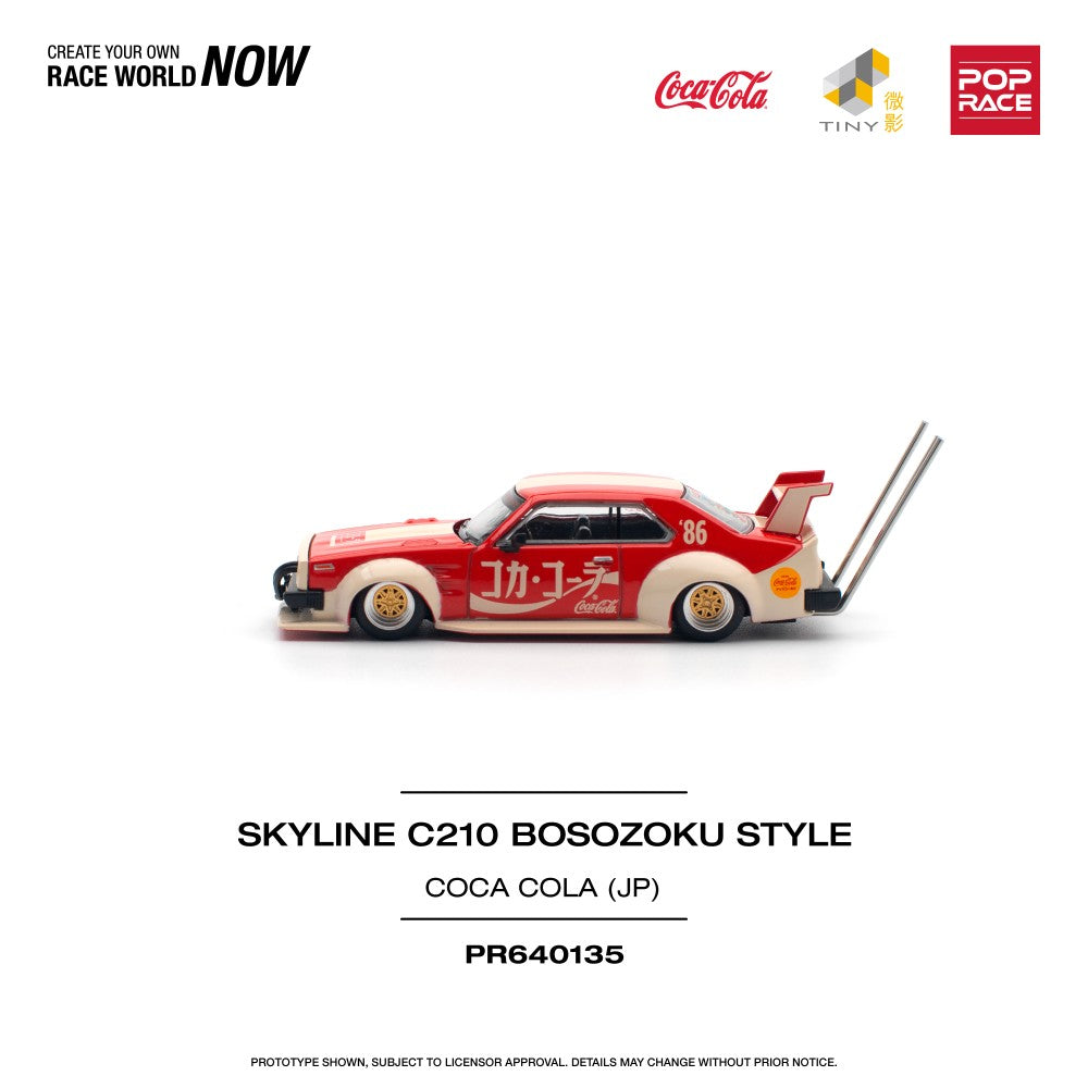 1/64 SKYLINE C210 KAIDO RACER (BOSOZOKU STYLE) COCA COLA JP - PR640135