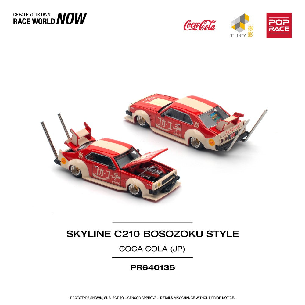 1/64 SKYLINE C210 KAIDO RACER (BOSOZOKU STYLE) COCA COLA JP - PR640135