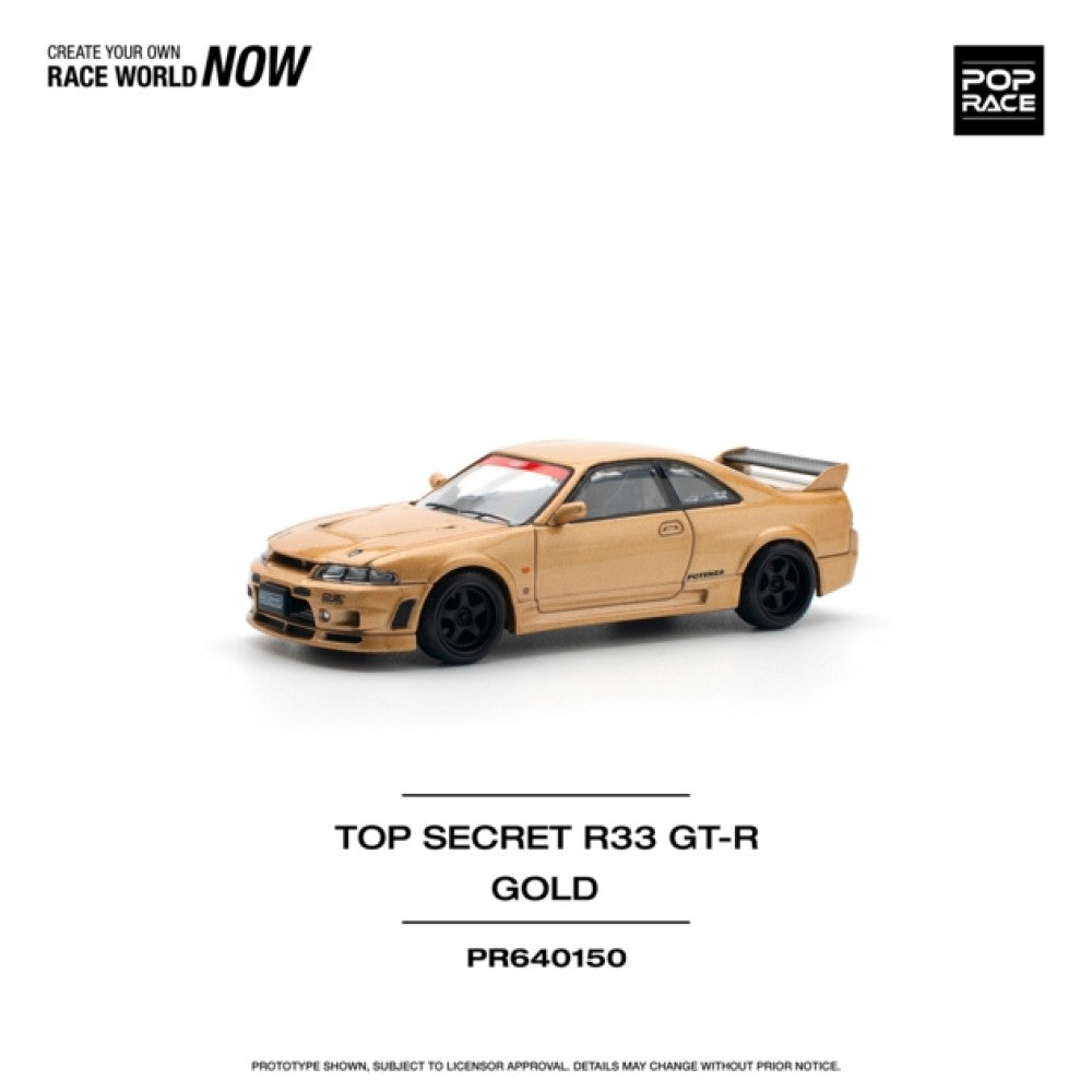 1/64 Top Secret R33 GT-R, gold - Poprace PR640150