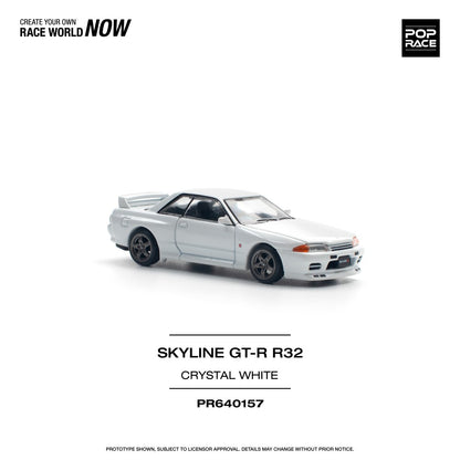 1/64 NISSAN SKYLINE GT-R R32 - CRYSTAL WHITE - PR640157