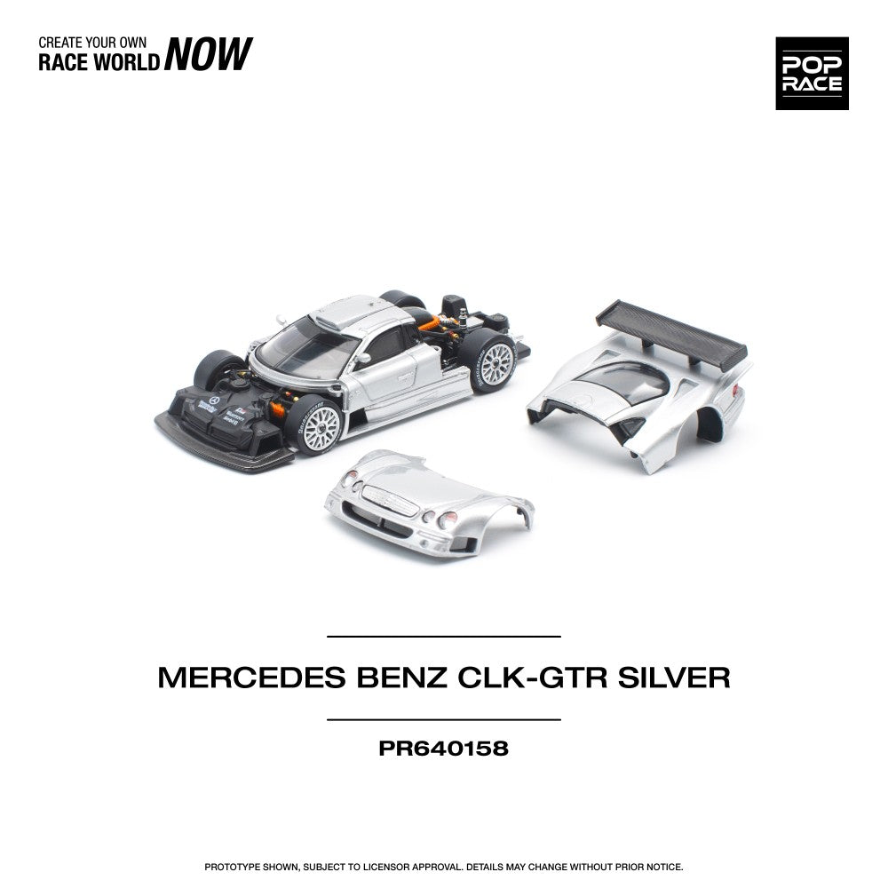 1/64 MERCEDES BENZ AMG CLK GTR SILVER - Poprace - PR640158