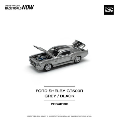 1/64 1967 Shelby Mustang GT500, grey/black - Poprace PR640195