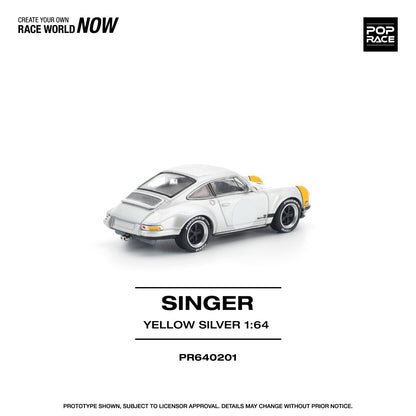 1/64 SINGER 911 SCCS HOMAGE YELLOW/SILVER - Poprace - PR640201