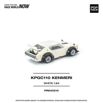 1/64 KPGC110 KENMERI WHITE - Pop Race - PR640210