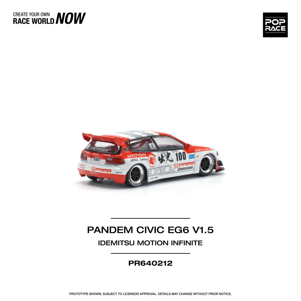 1/64 Pandem Civic EG67 V1.5, Idemitsu Motion Infinite - Poprace PR640212