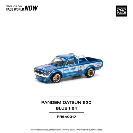 1/64 PANDEM DATSUN 620 BLUE NEW TOOLING - Poprace - PR640217