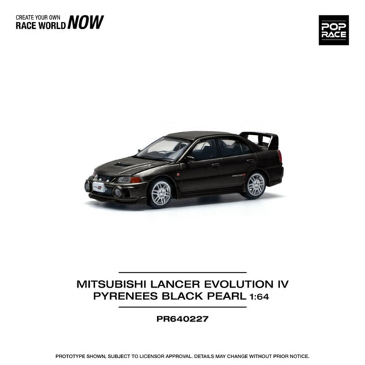 1/64 MITSUBISHI LANCER EVOLUTION IV PYRENEES BLACK PEARL - Poprace - PR640227